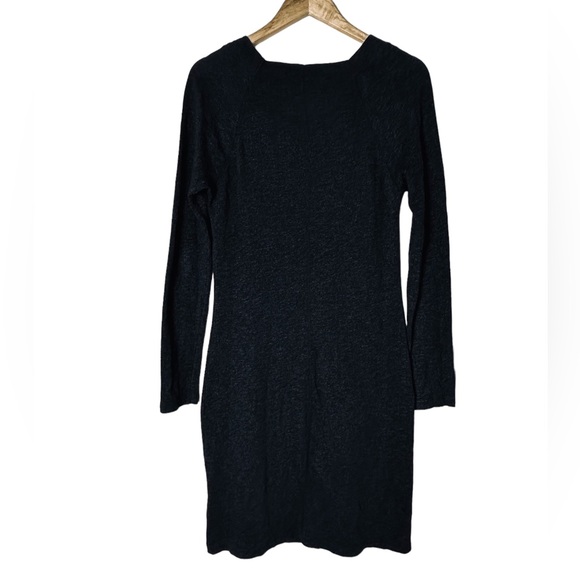 James Perse Knit Sheath Dress Charcoal Black Womens 3/Large - Picture 5 of 6